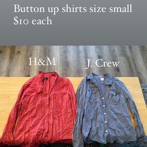 Button up shirts